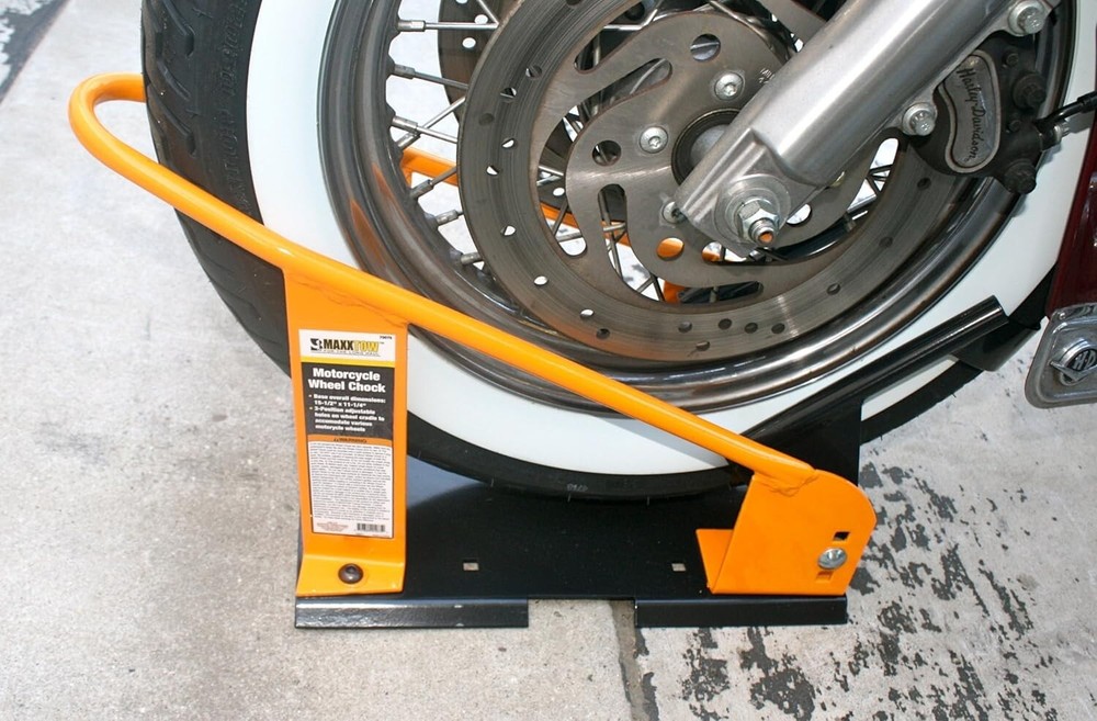 Solo Strap-Down Wheel Chock for Standard Motorcycles - Secure Transport Solution