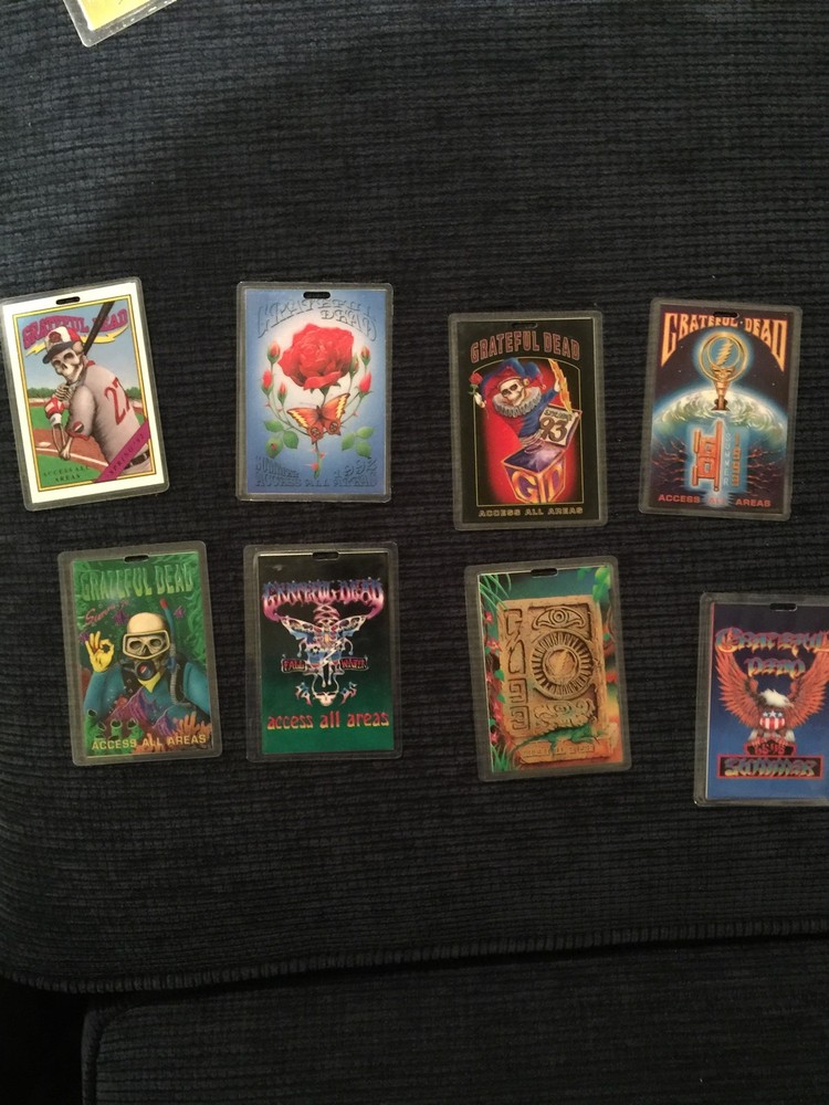 grateful dead Rare Backstage Pass "Laminate" Collection
