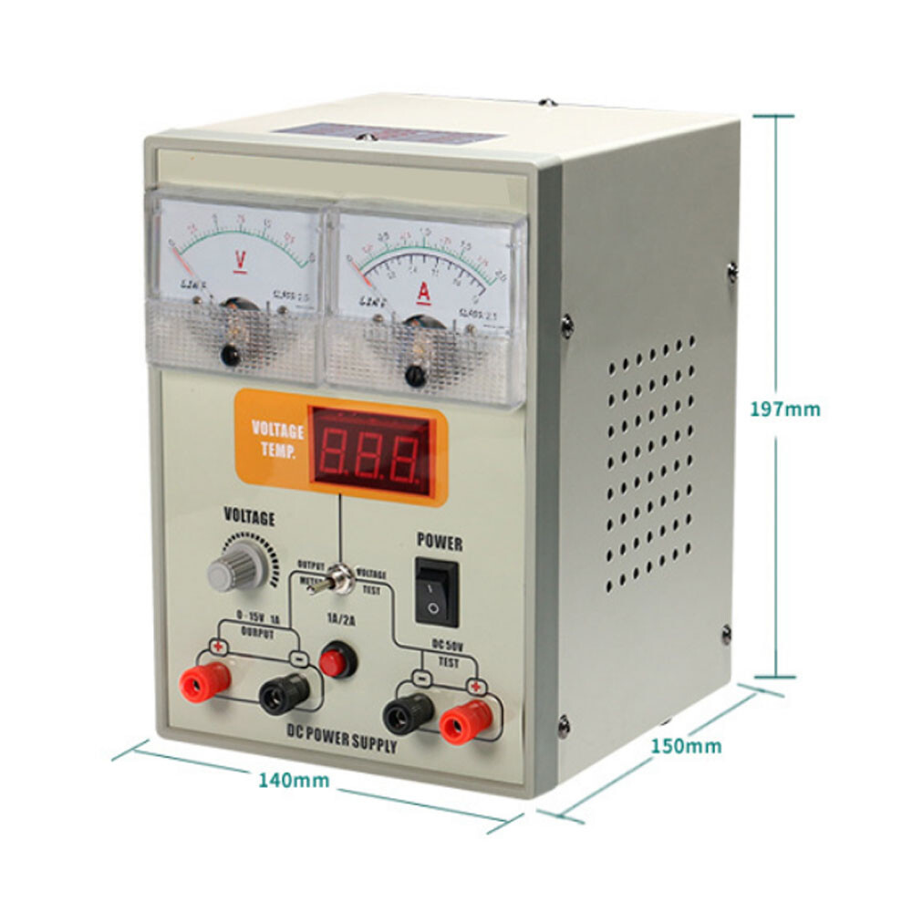 Adjustable DC Voltage Stable Power Supply 15V 2A Maintenance Workbench