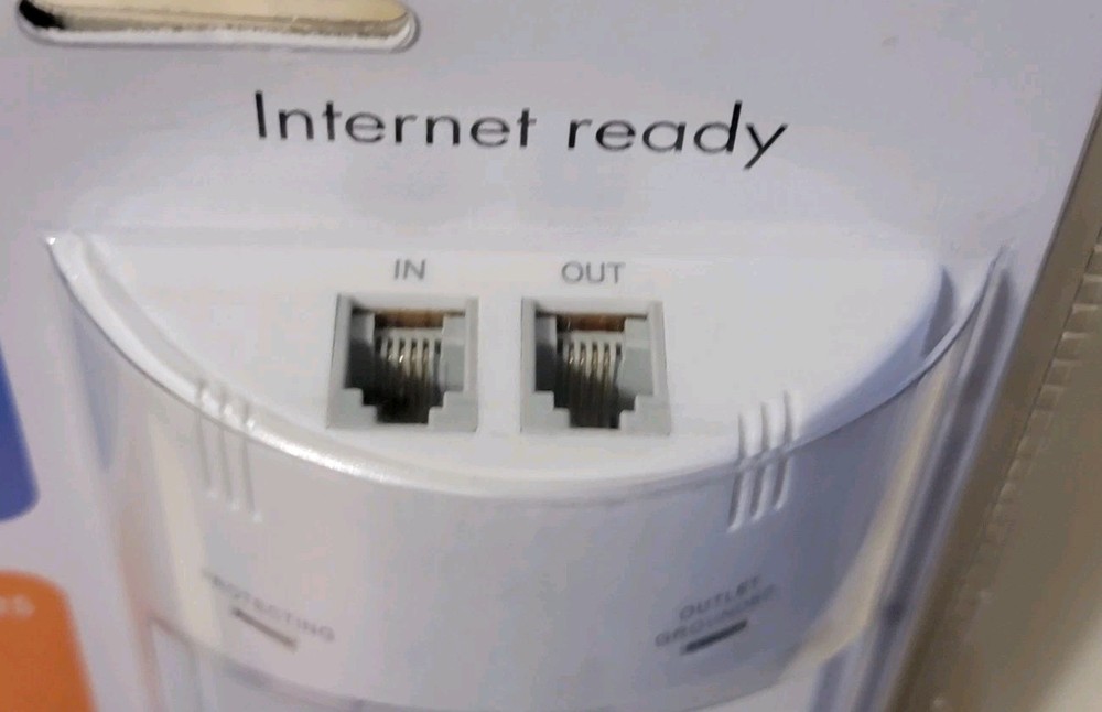 Hp Computer Surge Protector Smart Plate Series Internet Ready RCA New