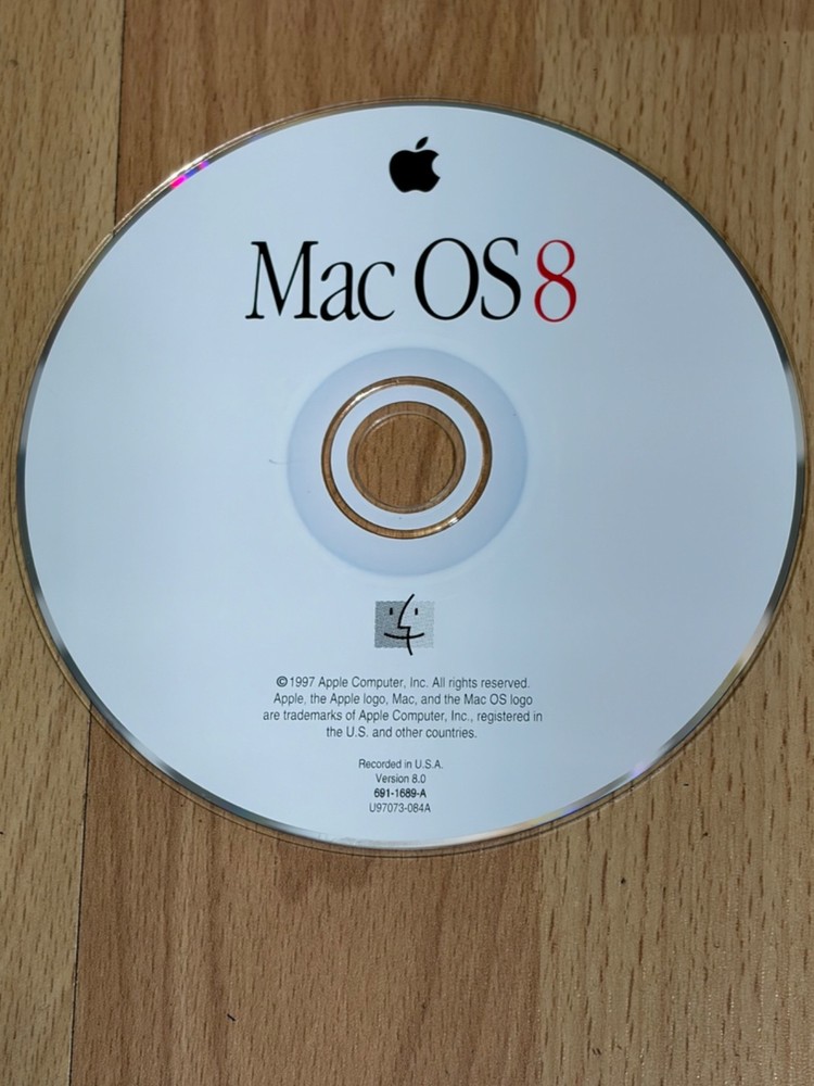Mac OS 8 Apple Computer Operating System CD Rom Install Disc