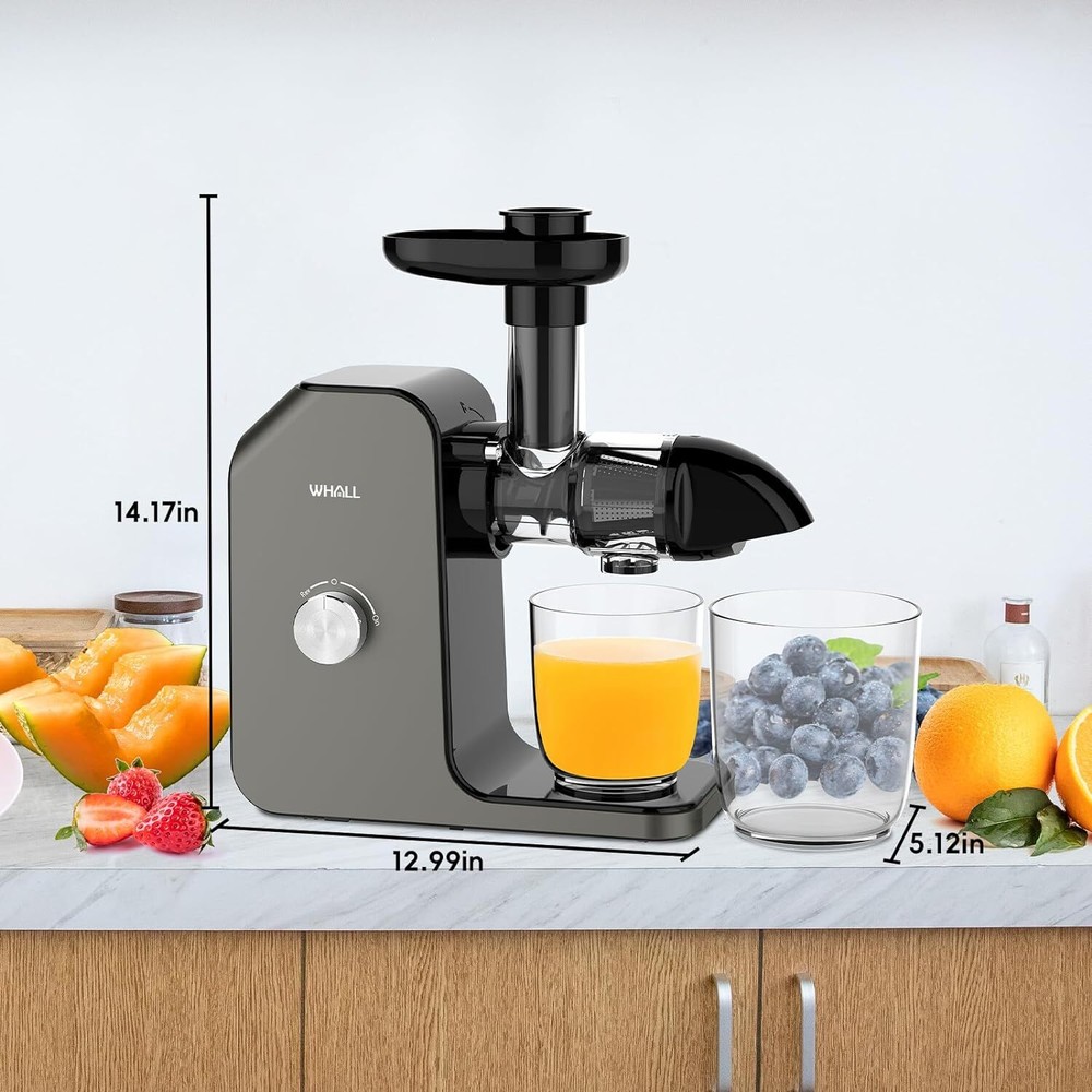 WHALL Slow Juicer ZM1512 - Grey - Scratch & Dent