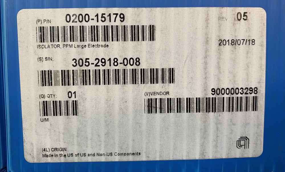 Applied Materials AMAT Large PPM Electrode Isolator 0200-15179