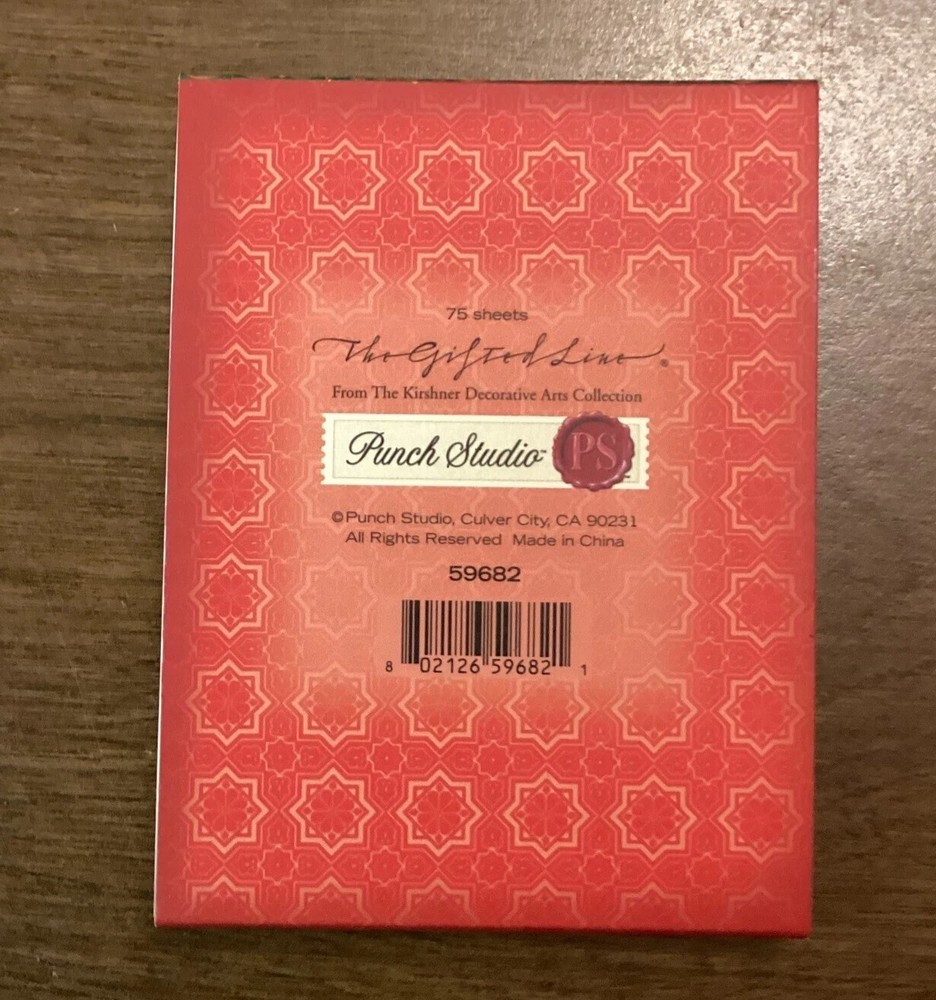 PUNCH STUDIO MINI POCKET NOTEPAD MAGNET CLOSURE BUTTERFLY NOS