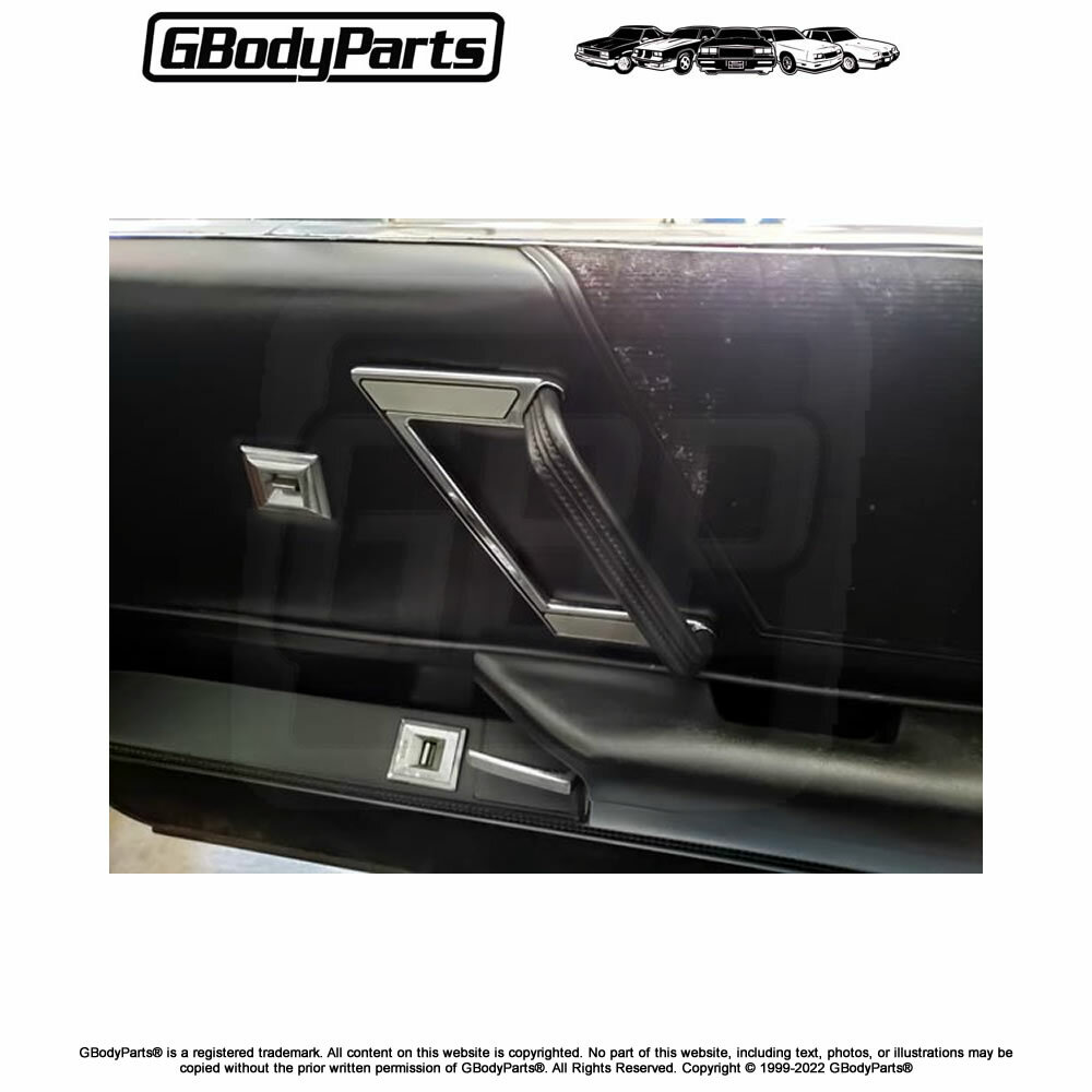 442 Cutlass Silver Door Panel Pull Strap Handle Cover Escutcheon for GM 20570512