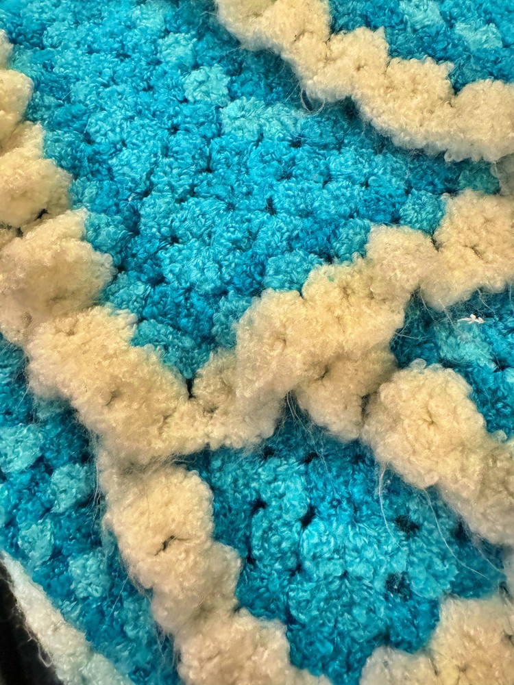 Handmade Crocheted Afghan Blanket Throw ultra soft