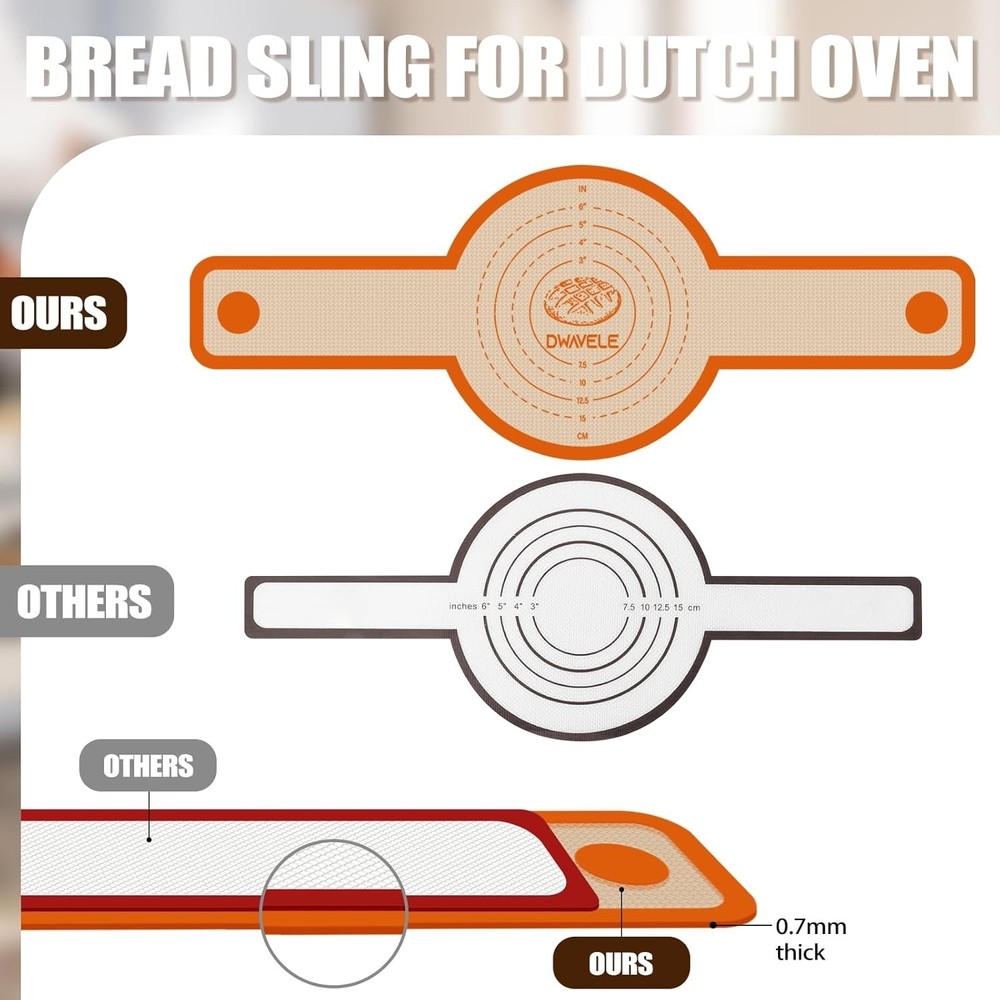 Versatile Silicone Bread Sling for Baking - Non-Stick, Easy Transfer & Clean