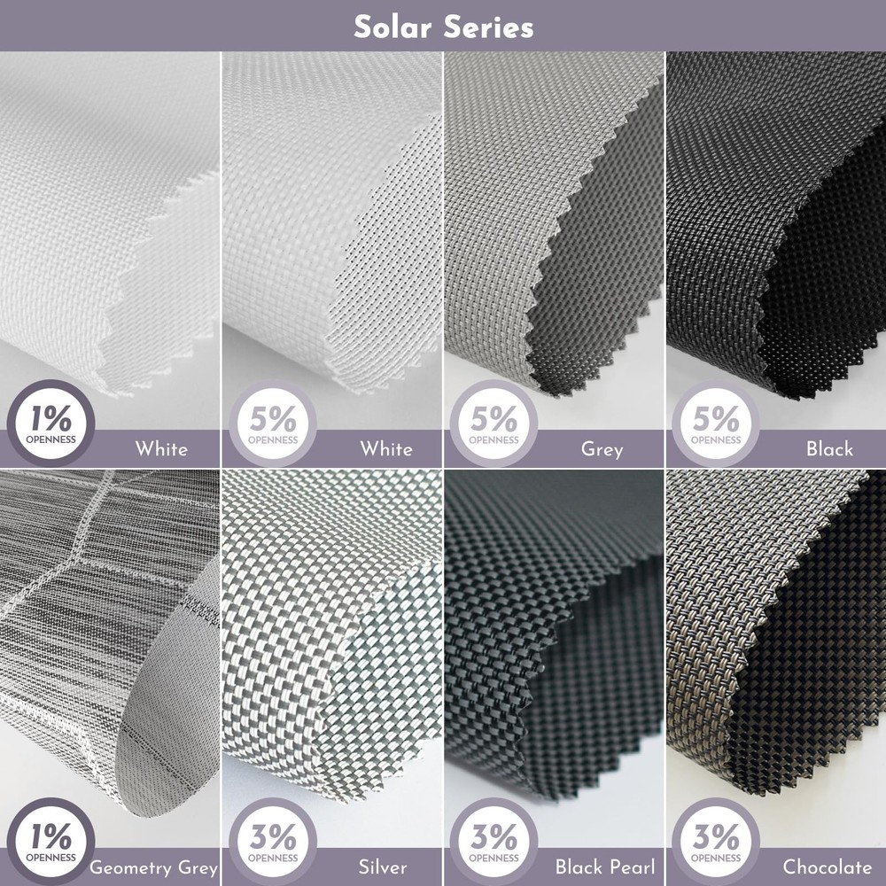 Motorized Light Filtering Shades for Windows Doors (Fabric Samples)