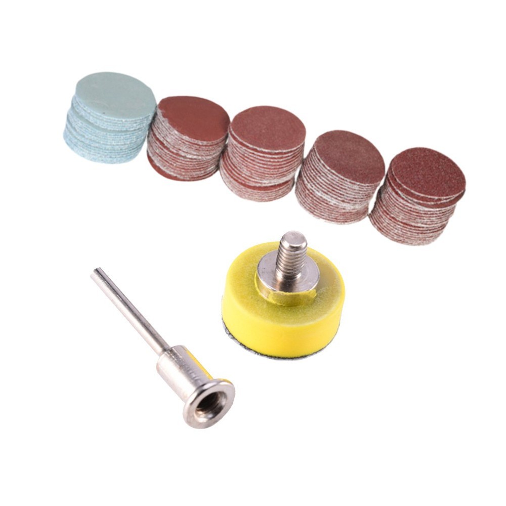 100 Pcs 1 Inch 25mm Sanding Discs Pad Kit for Drill Grinder Rotary Tools
