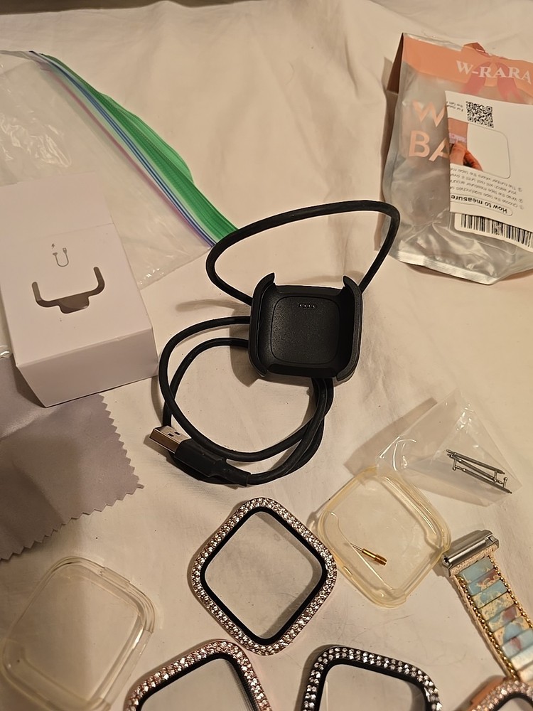 Fitbit Versa 2 Accessories Watch Charger, Face Covers, Bands