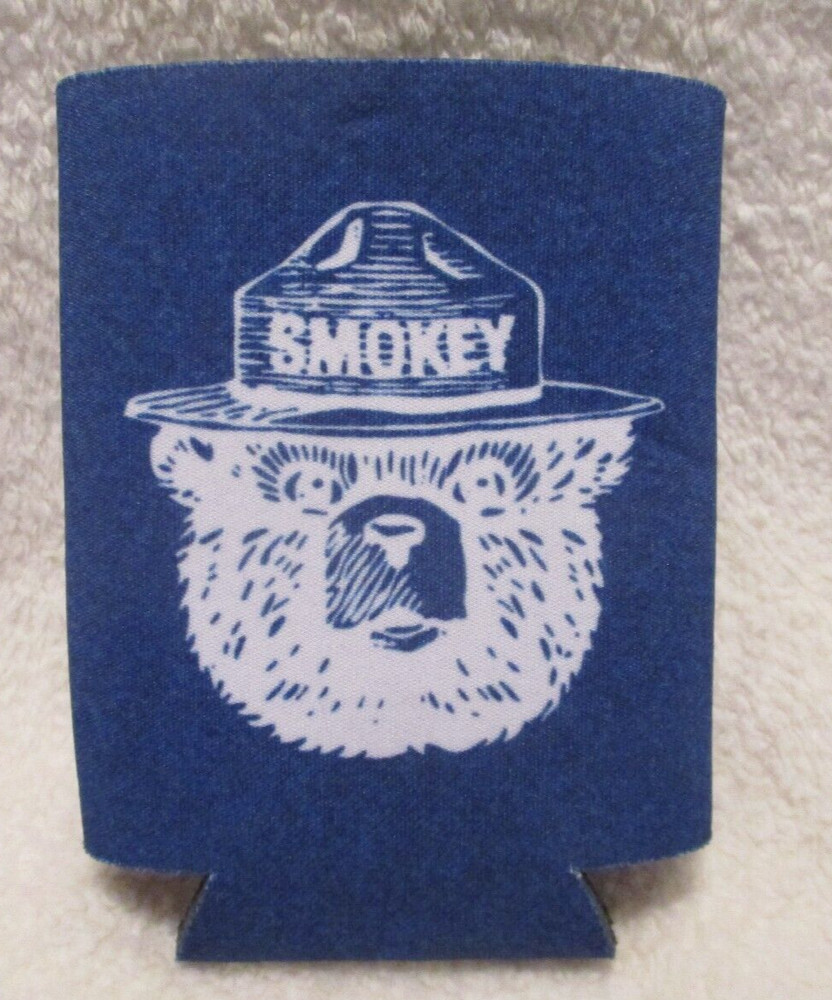 Smokey Bear~Can Cooler~Blue~1 qty.