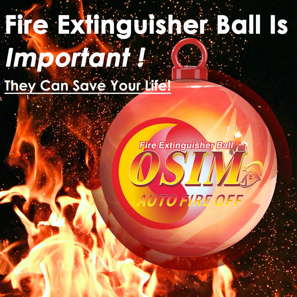 4 PACK Portable Automatic Fire Ball Extinguisher with Bracket and Hook Mount US