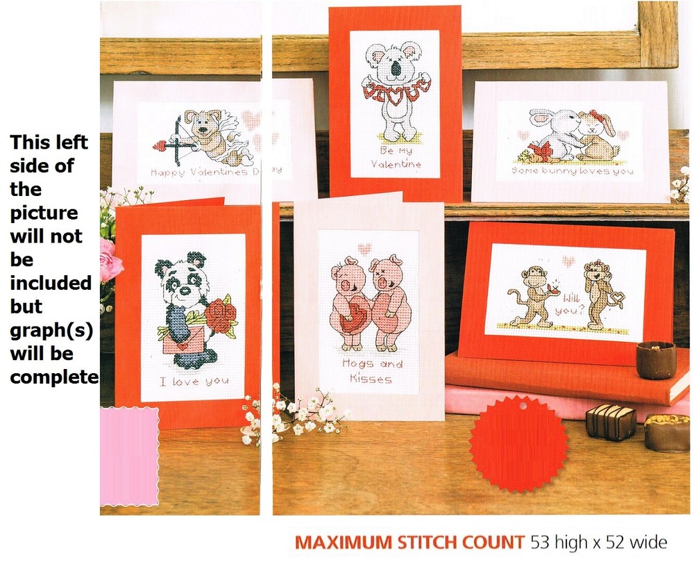 FOR VALENTINE  CROSS STITCH  PATTERN ONLY -  HH  A