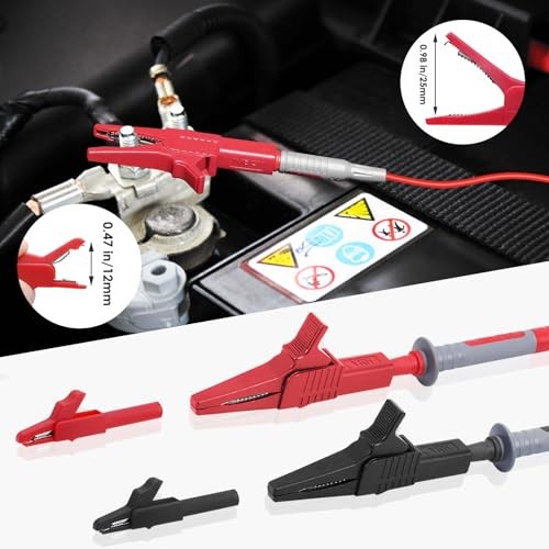 28 Pcs Multimeter Test Leads Kit with Replaceable Gold-Plated Multimeter