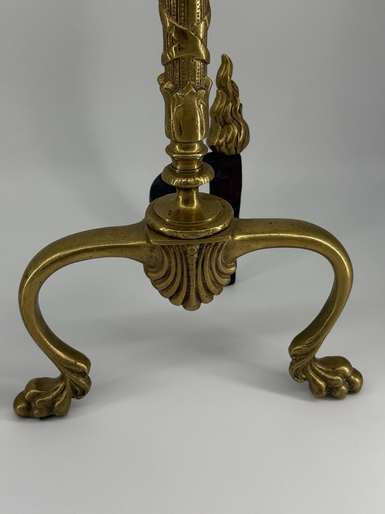Vintage Flame Torch Andiron Set