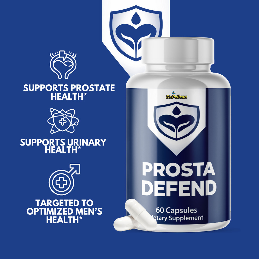 Prosta Defend- Prostate Support- 3 Bottles- 180 Capsules