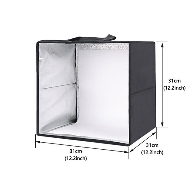 LUXCEO B30 Folding Mini Light Box Photography Studio Background Lightbox 30cm