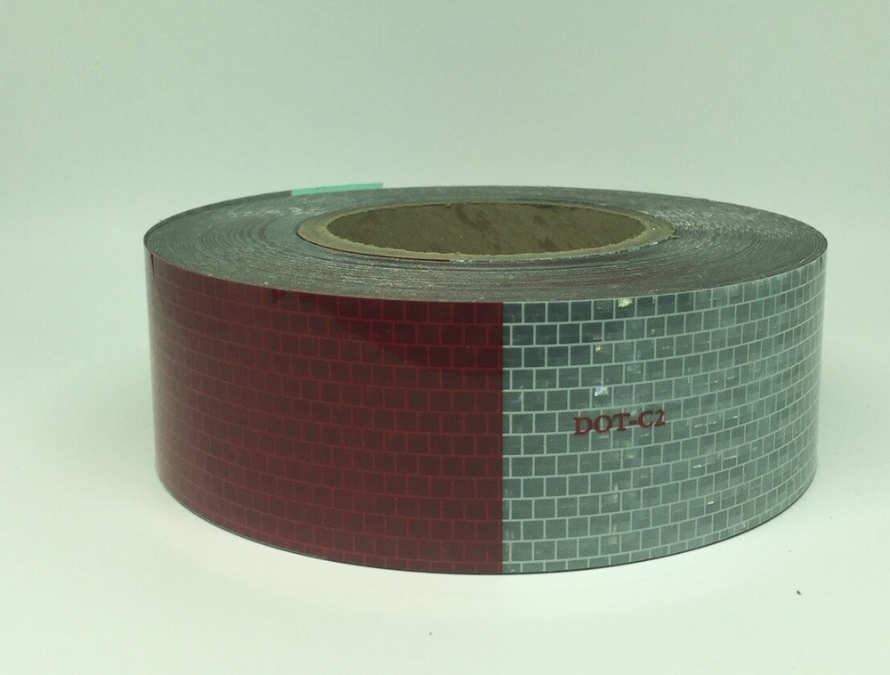 DOT Red/White Conspicuity Tape 10 pieces
