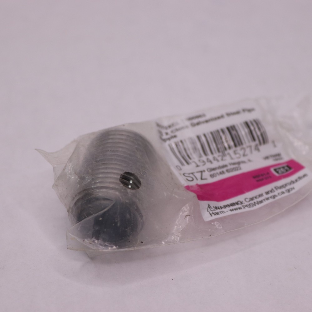Galvanized Pipe Nipple Black 1/2" x Close 30112XCL
