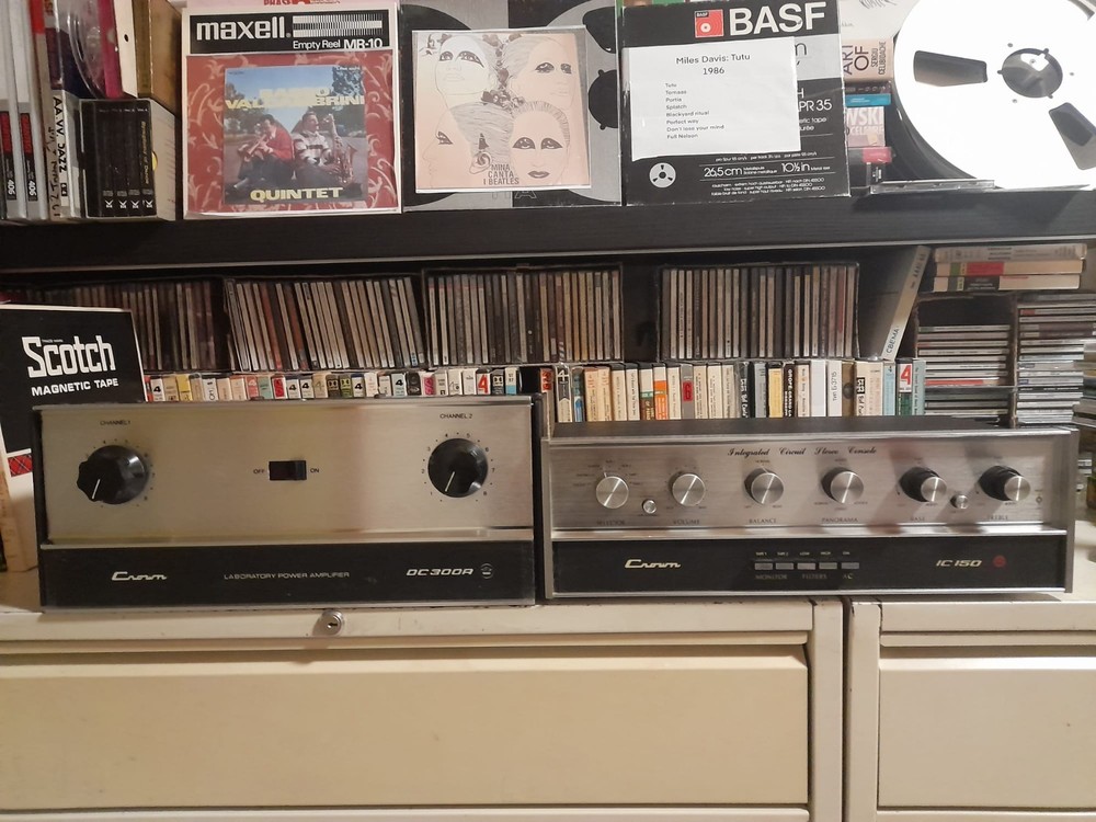 CROWN POWER PREAMPLIFIER AND FINAL MOD. IC 150 E DC 300A BLACK.