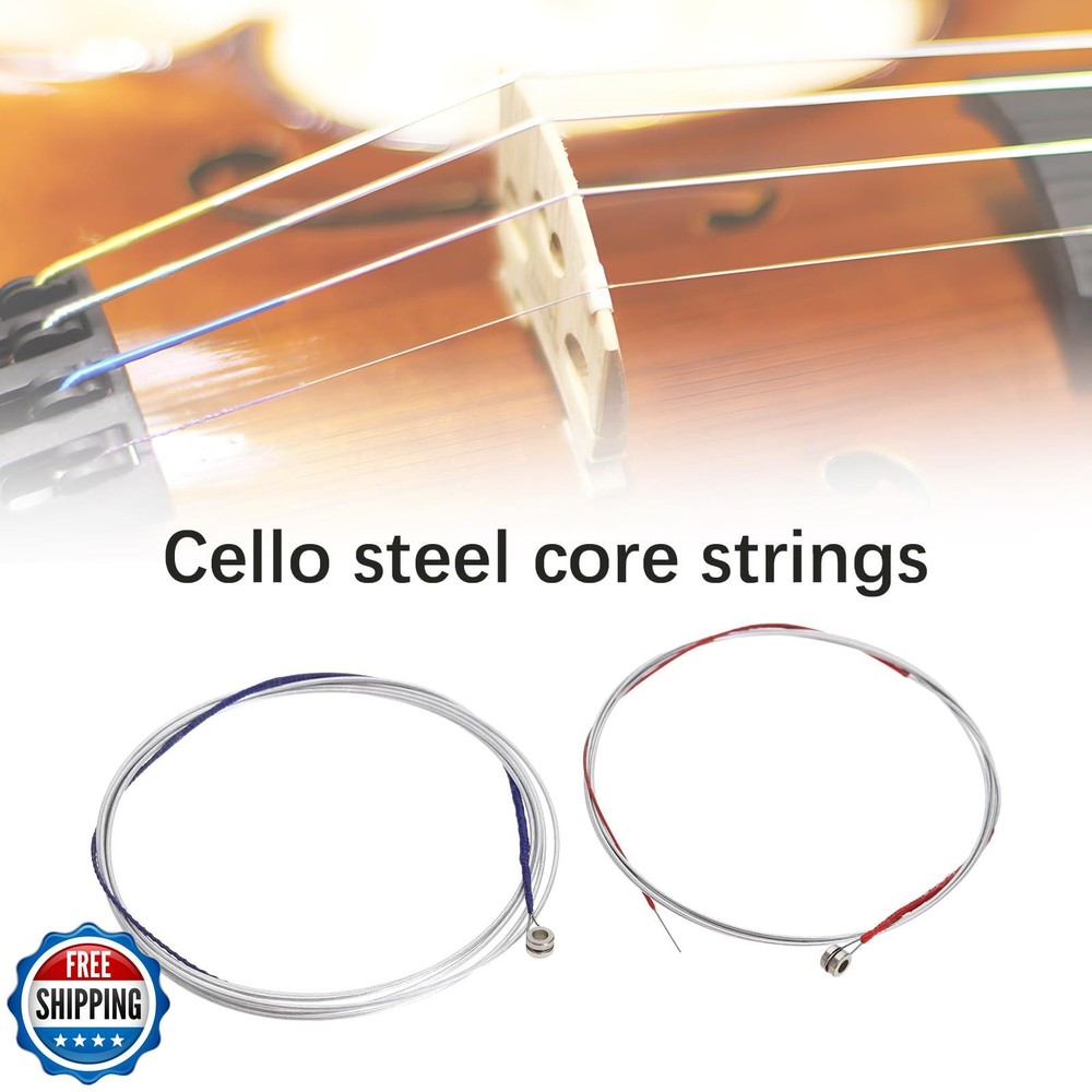 Create idea 4pcs Universal String Set for Cello String (A-D-G-C) Steel Core N
