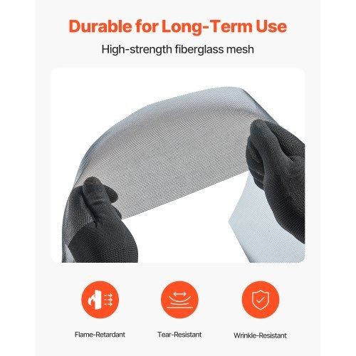 Window Screen Replacement 100 ft 48 in Window Screen Mesh DIY Adjustable