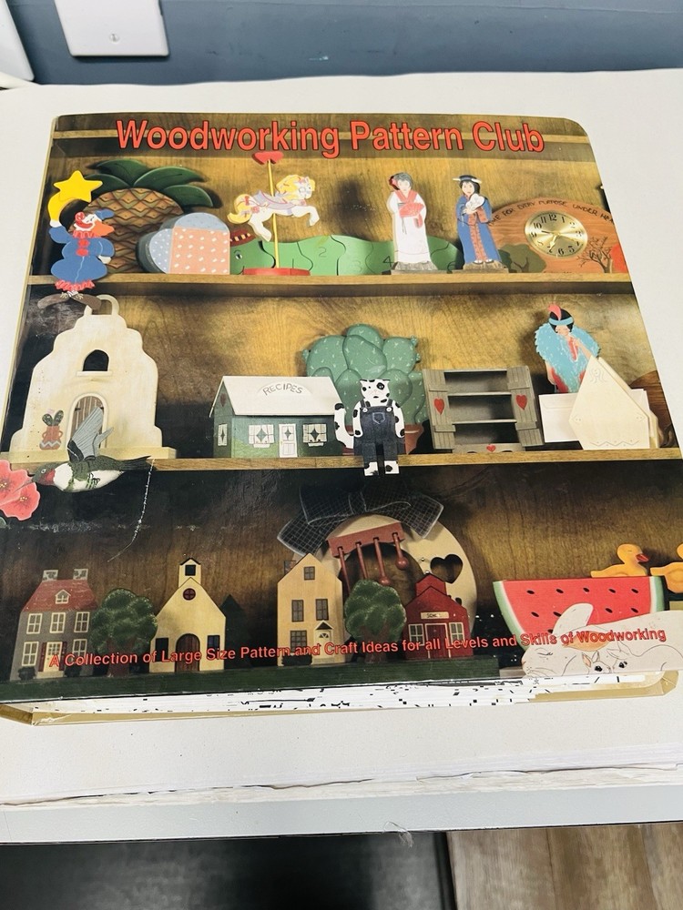 Woodworking Pattern Club And Scroll Saw Pattern 3-Ring Binder 97 Patterns