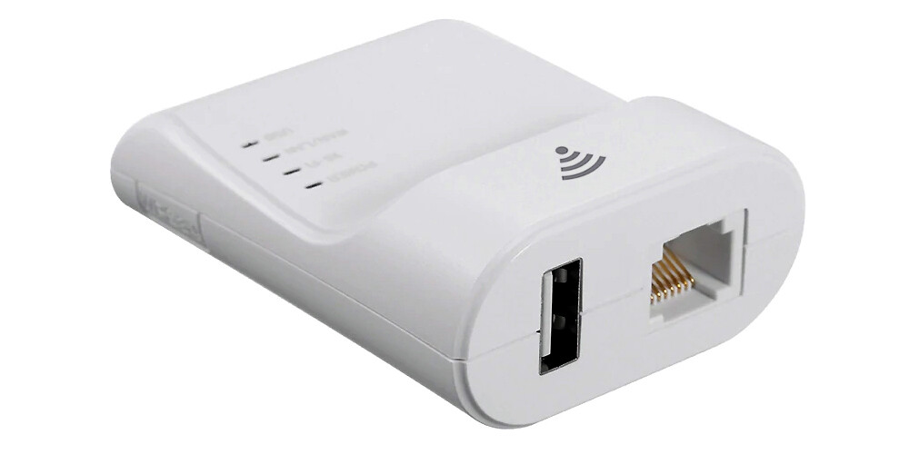 2-In-1 Printer Wi-Fi Network Adapter For Sharing USB Printers Over Network Wi-Fi
