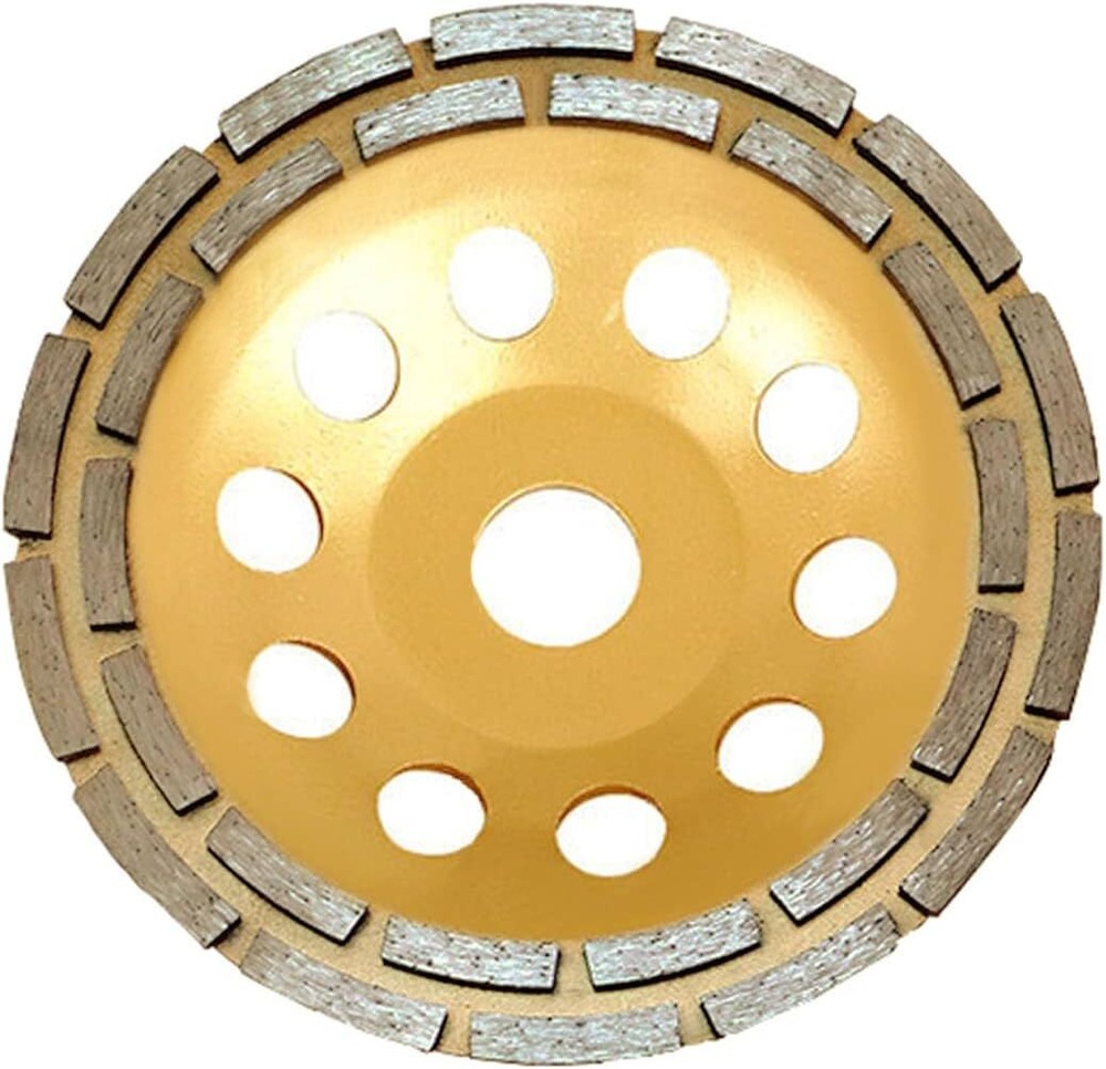7" Diamond Grinding Cup Wheel Disc Premium Grade Segment Double Row for Grinder