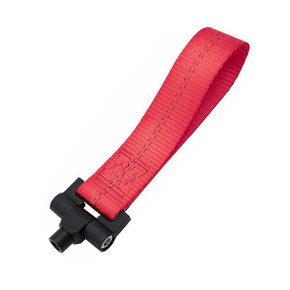 Red JDM Style Towing Strap Tow Hook Adapter For Chevy Camaro 2016-2019