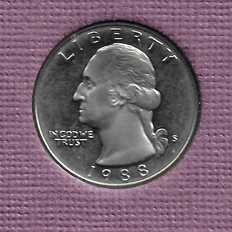 1988-S PROOF WASHINGTON QUQATER