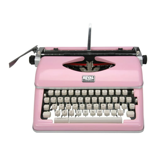 Royal Classic Manual Typewriter Pink