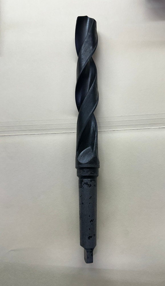 TAPER SHANK DRILL BIT 13" OAL X 1-1/4" OAD,  HSS
