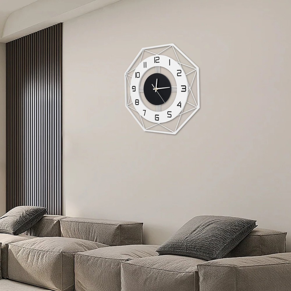 Wall Mounted Clock for Indoor, Modern Wall Clock Decorative Indoor Wall Clock