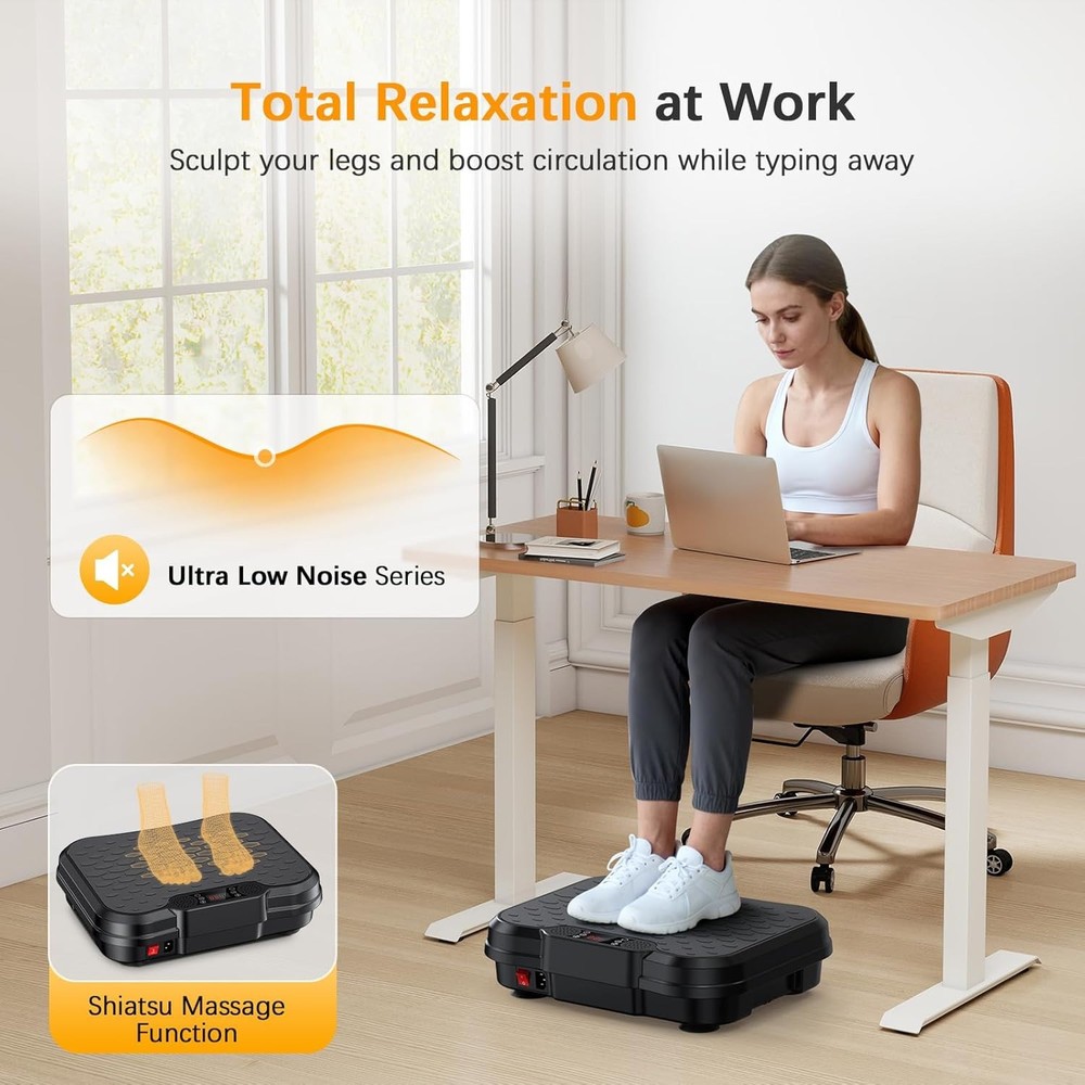 Vibration Plate Exercise Machine,Vibrating Platform for Lymphatic Drainage with