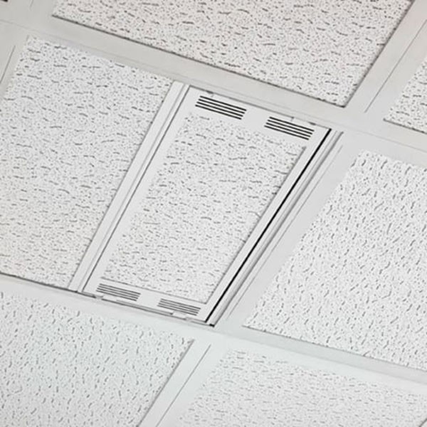 Chief CMS491 1' x 2' Above Suspended Ceiling Storage Box with Column Drop