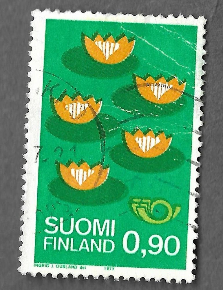 FINLAND # 593 WATER LILLYS USED