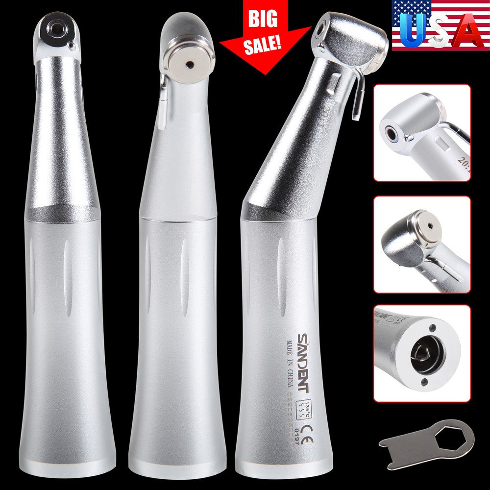 Dental Implant 20:1 Reduction Contra Angle Handpiece Push Button E-type tr