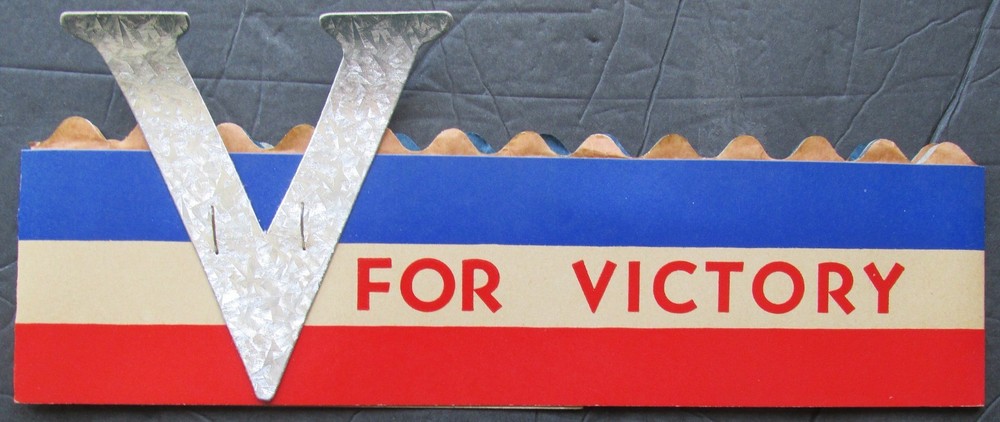 ORIGINAL WW2 Home Front V FOR VICTORY Parade Hat