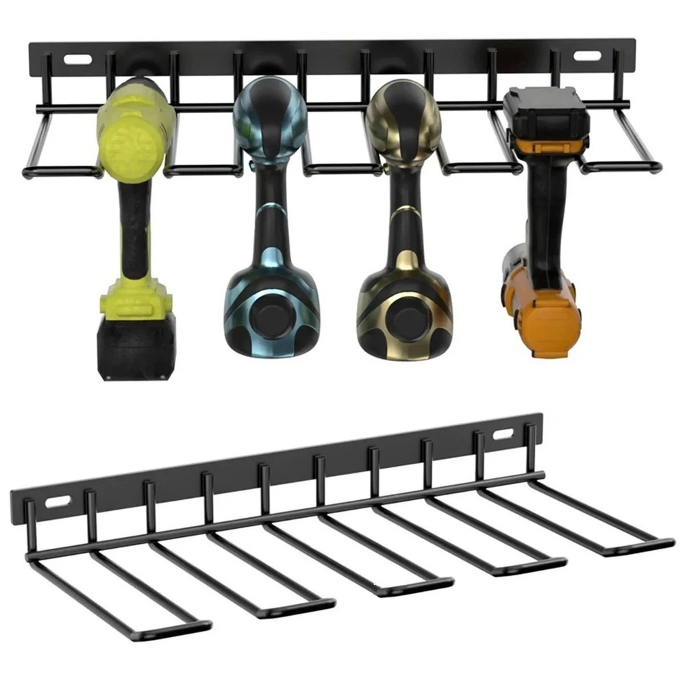 Hand Power Tool Organizer Rack Wall Mounted Floating Heavy Duty Drill Holder