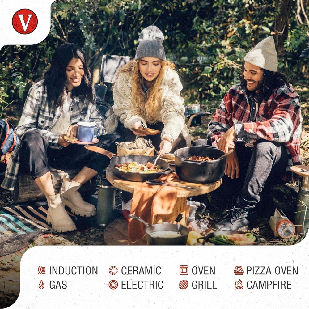 Durable 12-Inch Cast Iron Comal with Non-stick Surface for Versatile Cooking