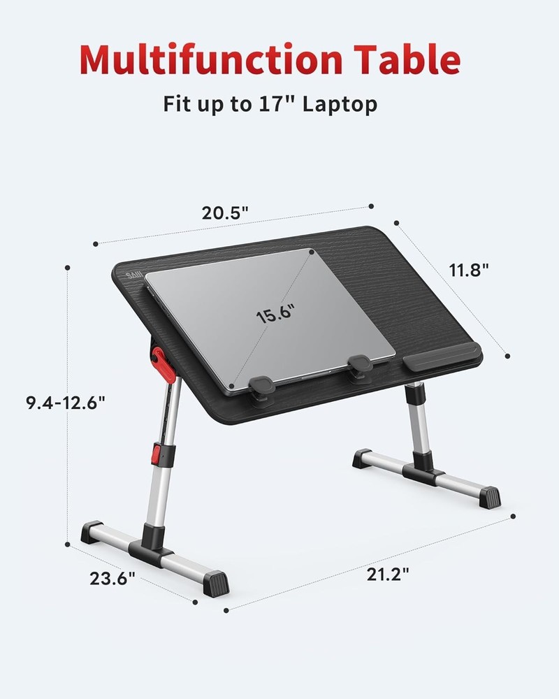 Multifunctional Laptop Table - Portable & Stable Design