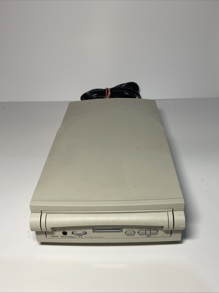 NEC CDR-600 MultiSpin 3x CD-ROM Tested And working No Caddy Read Description