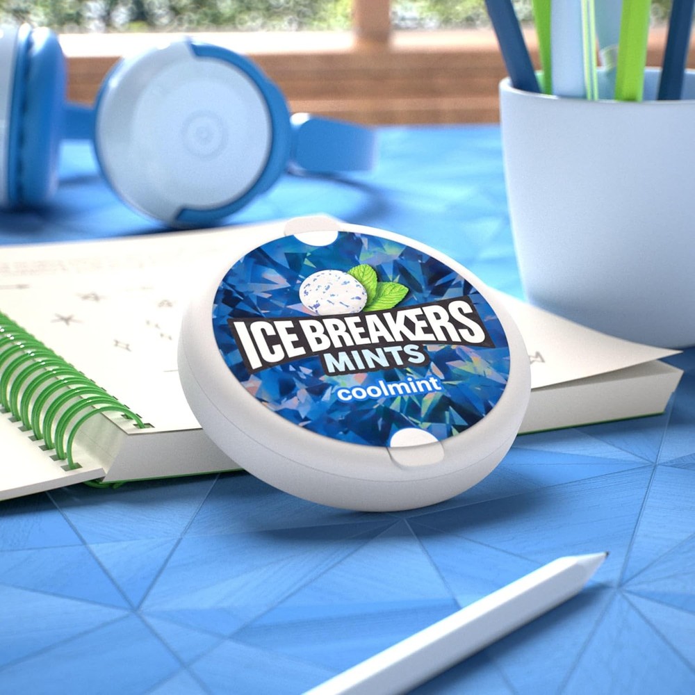 ICE BREAKERS Sugar Free Mints, Coolmint, 1.5 Ounce (Pack of 8)