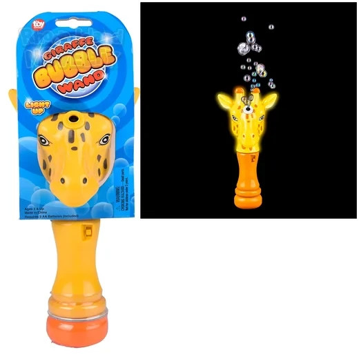 RI 8" Giraffe Light-Up Bubble Wand