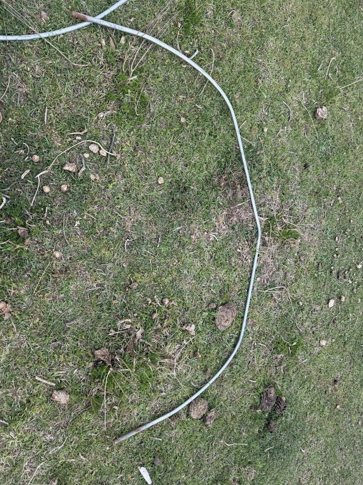 Galvanized steel cloche hoop