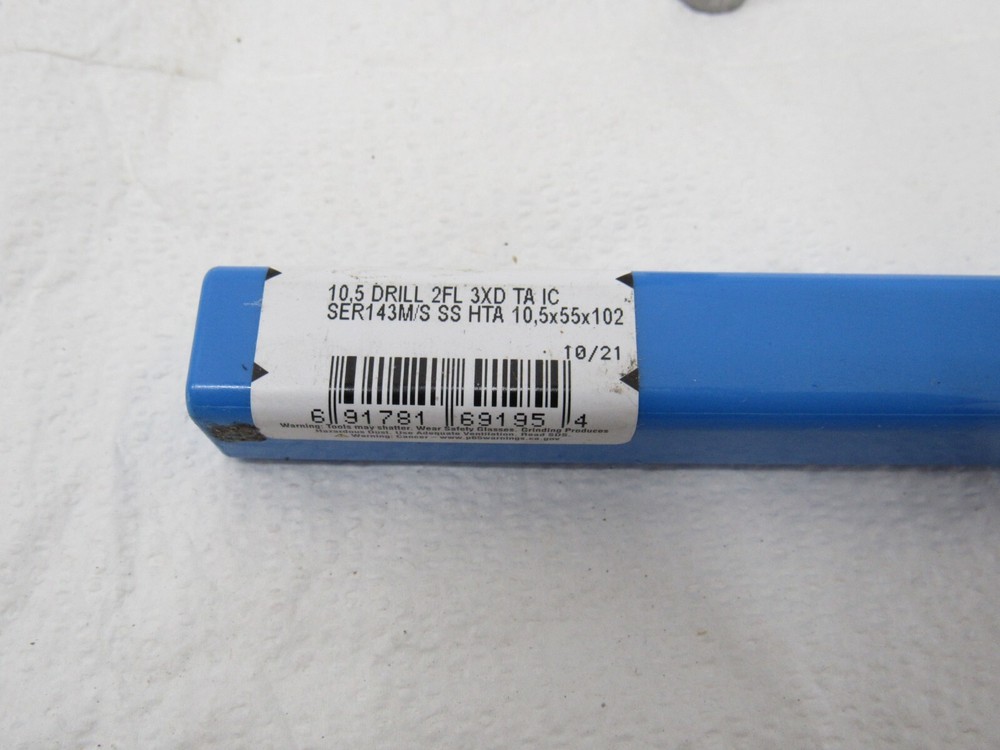 Kyocera Solid Carbide Tools 69195 Carbide Drill Bit 2 Flute 3XD