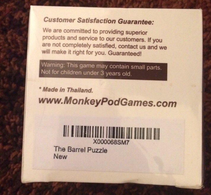 Monkey Podgames The Barrel Puzzle