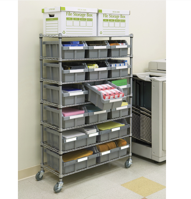 Seville Classics 7-Tier Commercial Grade NSF 16 Bin Rack System