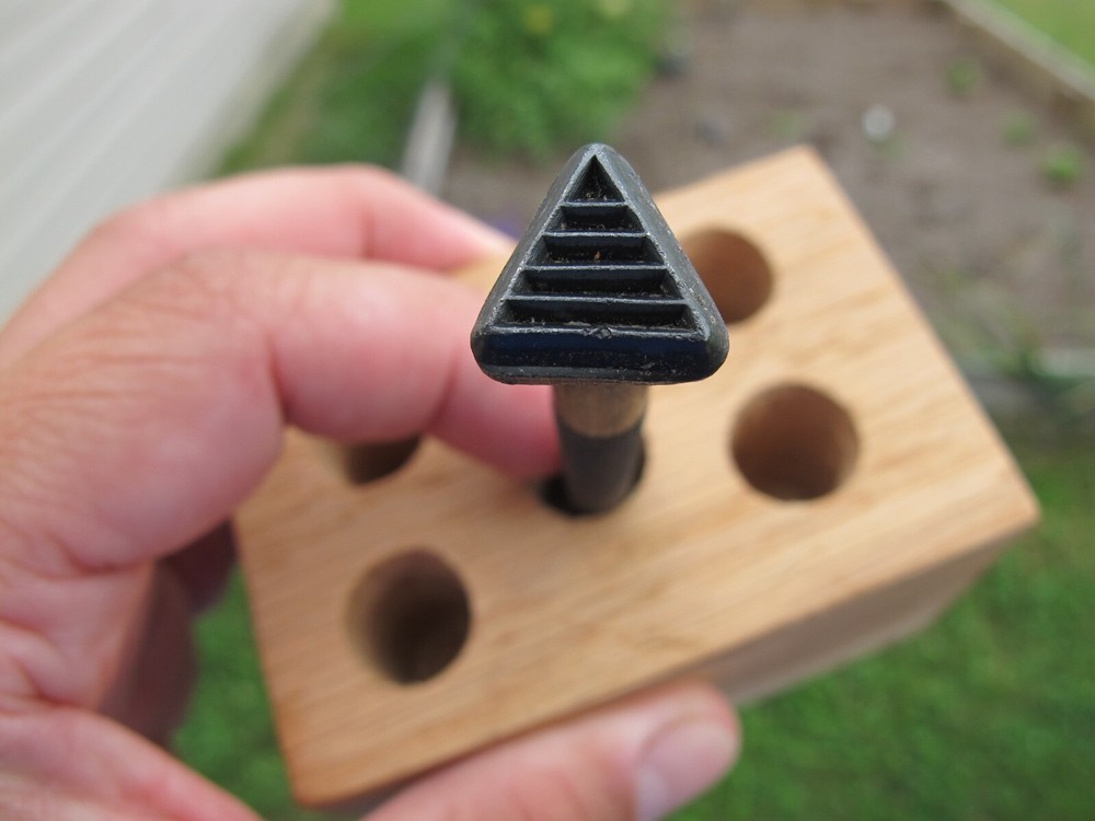 Vintage Basic Tool LA Native American Symbol Stamp Leather Tool # 11 Tepee